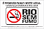 Placa de leis proibido fumar neste local para informar o descumprimento da lei - Imagem 1
