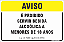 Placa de leis aviso é proibido  servir bebida alcoólica a menores de 18 anos - Imagem 1