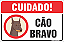 Placas residenciais cão bravo - Imagem 1