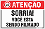 Placas residenciais sorria você esta sendo filmado - Imagem 1