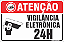 Placas residenciais vigilância eletrônica 24h - Imagem 1