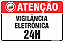 Placas residenciais atenção vigilância eletrônica 24h - Imagem 1