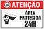 Placas residenciais área protegida 24h - Imagem 1