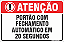 Placas residenciais portão com fechamento automático em 20 segundos - Imagem 1