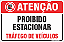 Placas residenciais proibido estacionar tráfego de veículos - Imagem 1