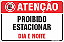 Placas residenciais proibido estacionar dia e noite - Imagem 1