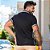 Camiseta polo masculina preta com personalização - Imagem 2