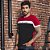 Camiseta masculina gola O color block - Imagem 1
