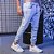 Calça masculina jogger jeans azul claro com faixa lateral - Imagem 3
