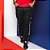 Calça jogger masculina preta de malha com barra diferenciada - Imagem 1