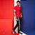 Calça jogger masculina preta de malha com barra diferenciada - Imagem 4