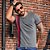 Camiseta masculina gola O com recortes verticais - Imagem 3