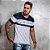 Camiseta gola v m/c com recortes - Imagem 2