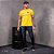 Calça masculina moletom jeans com bordado logo - Imagem 2