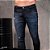 Calça masculina moletom jeans com bordado logo - Imagem 4