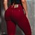 Calça jeans feminina vermelha - Imagem 2