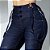 Calça jeans com suspensório e cós largo - Imagem 3