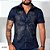 Camisa masculina animal face azul - Imagem 3