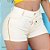 Short branco com dourado luxo - Imagem 1