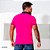 Camiseta gola polo rosa - Imagem 2