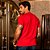 Camiseta masculina vermelha com logomania exclusiva - Imagem 2