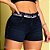 Short jeans escuro justo com cós personalizado com logomania - Imagem 1