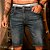 Bermuda jeans masculina escura modelo clássico - Imagem 1