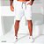 Bermuda masculina branca com personalização - Imagem 4