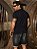 Bermuda jeans masculina com barra dobrada total conforto - Imagem 3