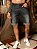 Bermuda jeans masculina com barra dobrada total conforto - Imagem 1