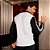 Camiseta gola polo masculina conforto manga longa bicolor - Imagem 2