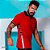 Camiseta polo masculina vermelha - Imagem 3