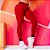 Calça jogger modeladora vermelha com efeito empina bumbum - Imagem 1