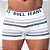 Cueca boxer masculina listrada sem costuras - Imagem 1