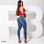 Calça jeans empina bumbum com logomania exclusiva - Imagem 2
