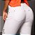 Calça jogger branca justa com efeito empina bumbum e zíper - Imagem 4