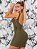 Vestido Sexy Verde com Amarração Realça Curvas - Imagem 2