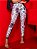 Calça Legging Elástica Bicolor Estampada com Logomania - Imagem 5