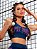 Cropped Fitness Nadador com Logomania - Imagem 1