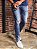 Calça jeans masculina slim com destroyeds - Imagem 1
