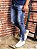 Calça jeans masculina slim com destroyeds - Imagem 3