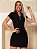 Vestido Gola Polo Preto com Decote Regulável - Imagem 3