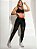 Calça Fitness Legging Preta e Laranja - Imagem 4