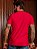Camiseta Masculina Vermelha com Bolso - Imagem 2