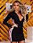 Vestido Camisa Preto com Listras - Imagem 1