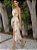 VCAY Bege Zíper Floral Boho Roupa de 2pçs - Imagem 3