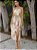 VCAY Bege Zíper Floral Boho Roupa de 2pçs - Imagem 5
