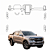 Kit PPF de Proteção Interno Completo - Ford Ranger Limited - 2024 á 2026 - Imagem 1