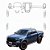 Kit PPF de Proteção Interno Completo - Ford Ranger Raptor - 2024 á 2026 - Imagem 1