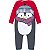 Macacão Manga Longa Pinguim Vermelho Kyly - Imagem 1